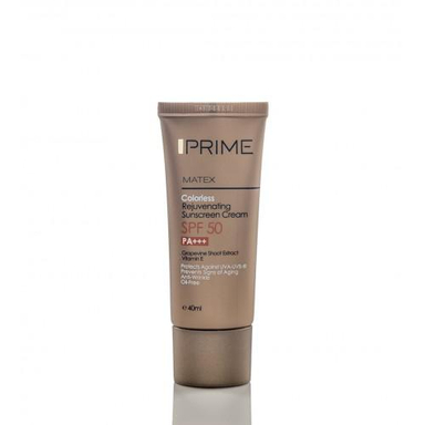 کرم ضد آفتاب بدون رنگ جوان کننده پریم (Prime) با Spf 50 حجم 40 میلی لیتر