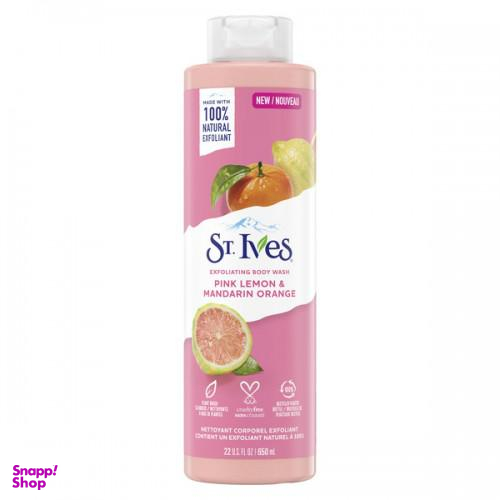 شامپو بدن لایه بردار و سم زدا اس تی.ایوز (St.Ives) مدل گریپ فروت حجم 650 میلی لیتر