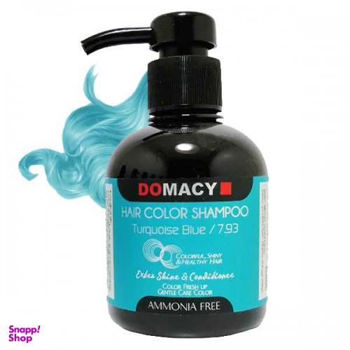 شامپو رنگ دوماسی (Domacy) شماره 7.93 رنگ آبی فیروزه ای حجم 300 میلی لیتر