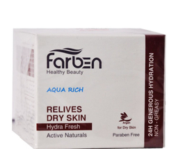 کرم مرطوب کننده فاربن مدل Aqua rich حجم 50 میلی لیتر