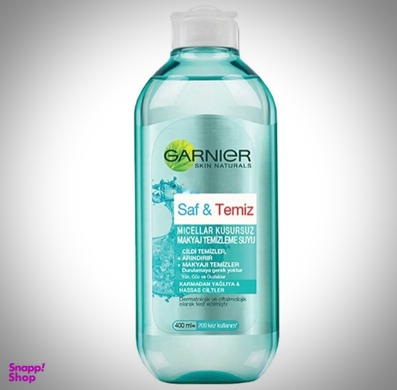 میسلار واتر گارنیه مدل Saf & Temiz حجم 400 میلی لیتر