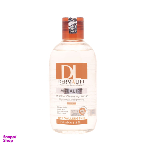 میسلار واتر روشن کننده پوست درمالیفت (Dermalift) مدل Melalift حجم 250 میلی لیتر