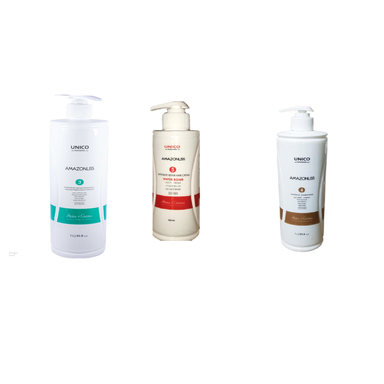 پک آمازون لیس (Amazonliss) حاوی شامپو مو 1000 میلی لیتر+ماسک مو 1000 میلی لیتر+کرم مو 300 میلی لیتر مجموعه 3 عددی
