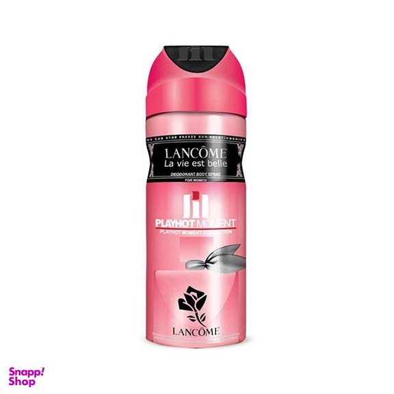 دیودورانت زنانه پلی هات مومنت (Playhot Moment) مدل Lancome La Vie Est Belle حجم 200 میلی لیتر