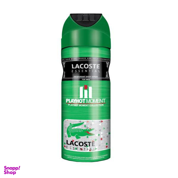 دیودورانت مردانه پلی هات مومنت (Playhot Moment) مدل Lacoste Essential حجم 200 میلی لیتر