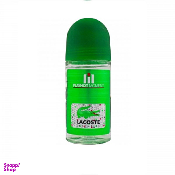 مام رول مردانه ضد تعریق پلی هات مومنت (Playhot Moment) مدل Essential Lacoste حجم 50 میلی لیتر