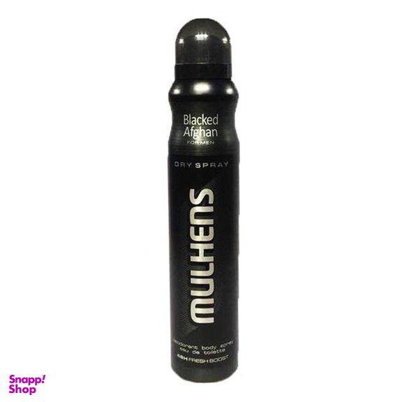 اسپری دیودورانت مردانه مولهنس (Mulhens) مدل Blacked Afghan حجم 200 میلی لیتر