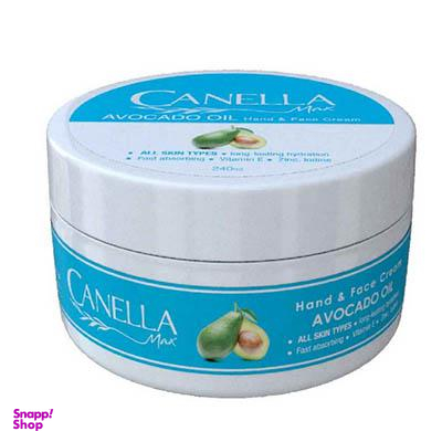 کرم مرطوب کننده کاسه ای کنلامکس (Canella Max) حاوی آووکادو حجم 240 میلی لیتر