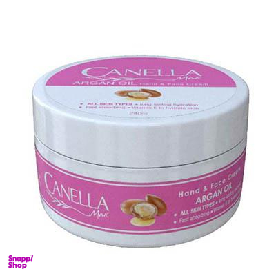 کرم مرطوب کننده کاسه ای کنلامکس (Canella Max) حاوی آرگان حجم 240 میلی لیتر