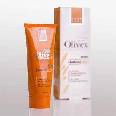 کرم ضد آفتاب رنگی الیوکس (Olivex) مناسب پوست چرب کد 103 رنگ بژ حجم 40 میلی لیتر