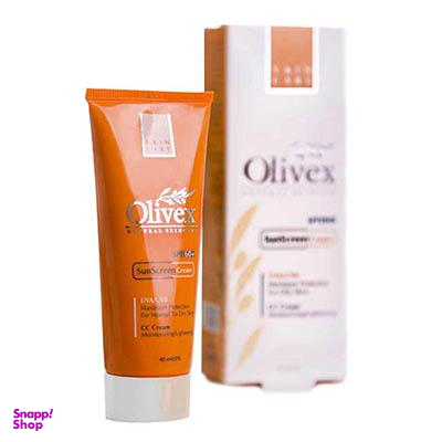 کرم ضد آفتاب بی رنگ الیوکس (Olivex) مناسب مناسب پوست چرب حجم 40 میلی لیتر