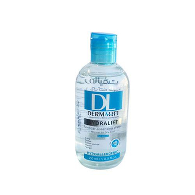 میسلار واتر درمالیفت (Dermalift) مدل Hydralift مناسب پوست خشک و معمولی حجم 250 میلی لیتر