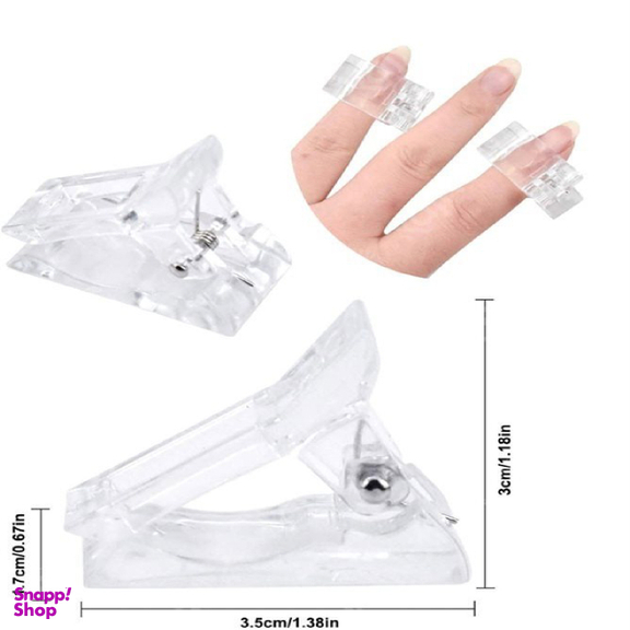گیره کاشت ژل ناخن مدل pinch بسته 4 عددی