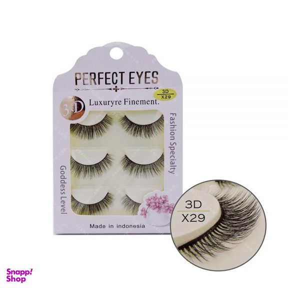 مژه 3D پرفکت آیز (Perfect Eyes) مدل X29 بسته 3 عددی