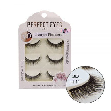 مژه 3D پرفکت آیز (Perfect Eyes) مدل H-11 بسته 3 عددی