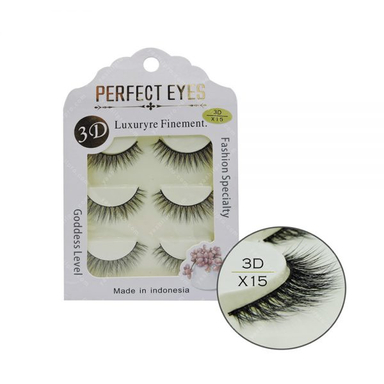 مژه 3D پرفکت آیز (Perfect Eyes) مدل X15 بسته 3 عددی