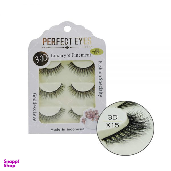 مژه 3D پرفکت آیز (Perfect Eyes) مدل X15 بسته 3 عددی