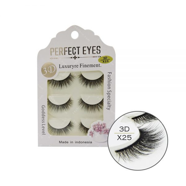 مژه 3D پرفکت آیز (Perfect Eyes) مدل X25 بسته 3 عددی