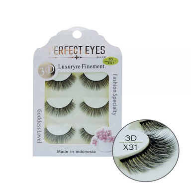 مژه 3D پرفکت آیز (Perfect Eyes) مدل X31 بسته 3 عددی