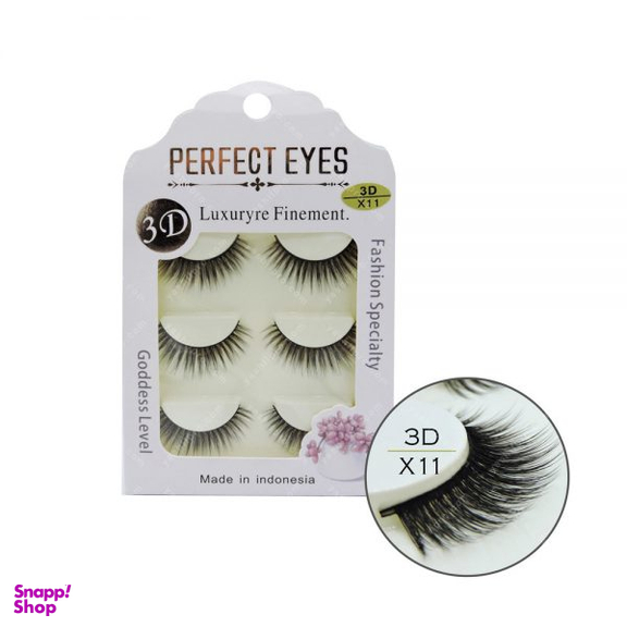 مژه 3D پرفکت آیز (Perfect Eyes) مدل X11 بسته 3 عددی