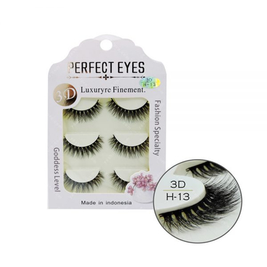 مژه 3D پرفکت آیز (Perfect Eyes) مدل H-13 بسته 3 عددی