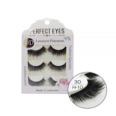 مژه 3D پرفکت آیز (Perfect Eyes) مدل H-10 بسته 3 عددی
