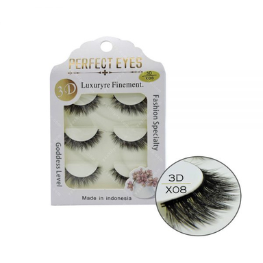 مژه 3D پرفکت آیز (Perfect Eyes) مدل X08 بسته 3 عددی