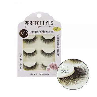 مژه 3D پرفکت آیز (Perfect Eyes) مدل X04 بسته 3 عددی
