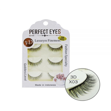 مژه 3D پرفکت آیز (Perfect Eyes) مدل X03 بسته 3 عددی