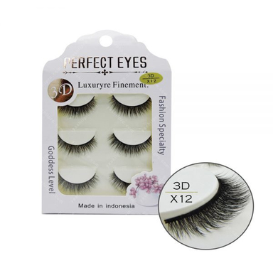 مژه 3D پرفکت آیز (Perfect Eyes) مدل X12 بسته 3 عددی