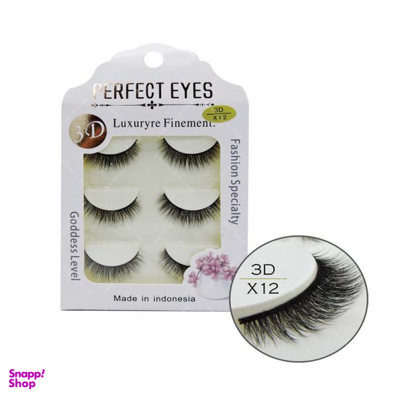 مژه 3D پرفکت آیز (Perfect Eyes) مدل X12 بسته 3 عددی