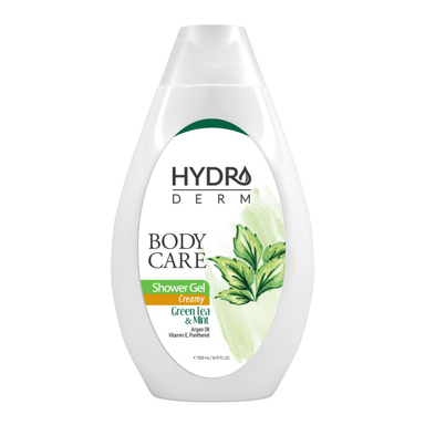 شامپو بدن کرمی هیدرودرم (Hydroderm) با رایحه چای سبز و نعناع حجم 500 میلی لیتر