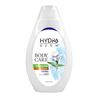 شامپو بدن کرمی هیدرودرم (Hydroderm) با رایحه یاس و آرگان حجم 500 میلی لیتر