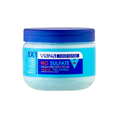 ماسک مو ترمیم کننده،محافظت کننده و تقویت کننده ویانا (Viana) حاوی 8 روغن بدون سولفات حجم 500 میلی لیتر