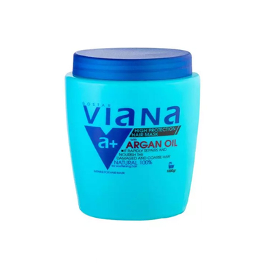 ماسک مو ترمیم کننده و رطوبت رسان مو ویانا (Viana) حاوی روغن آرگان مناسب موهای خشک و آسیب دیده حجم 500 میلی لیتر