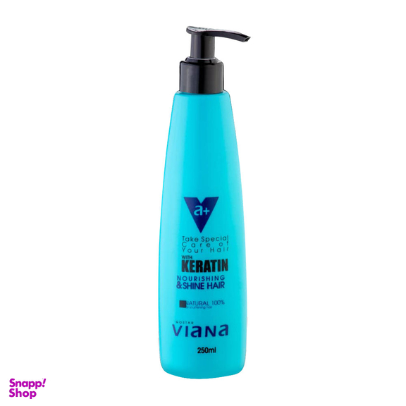 ماسک مو نرم کننده و رطوبت رسان مو ویانا (Viana) حاوی کراتین (بدون آبکشی) حجم 250 میلی لیتر