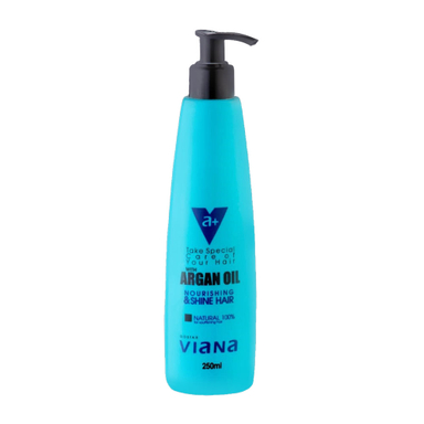 ماسک مو ترمیم کننده و رطوبت رسان مو ویانا (Viana) حاوی روغن آرگان (بدون آبکشی) حجم 250 میلی لیتر