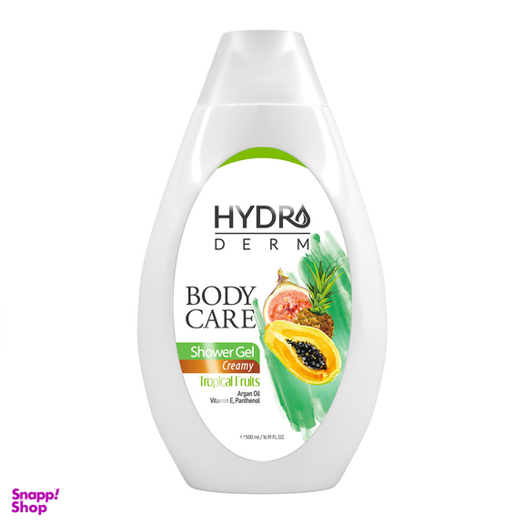 شامپو بدن کرمی هیدرودرم (Hydroderm) با رایحه میوه های استوایی حجم 500 میلی لیتر
