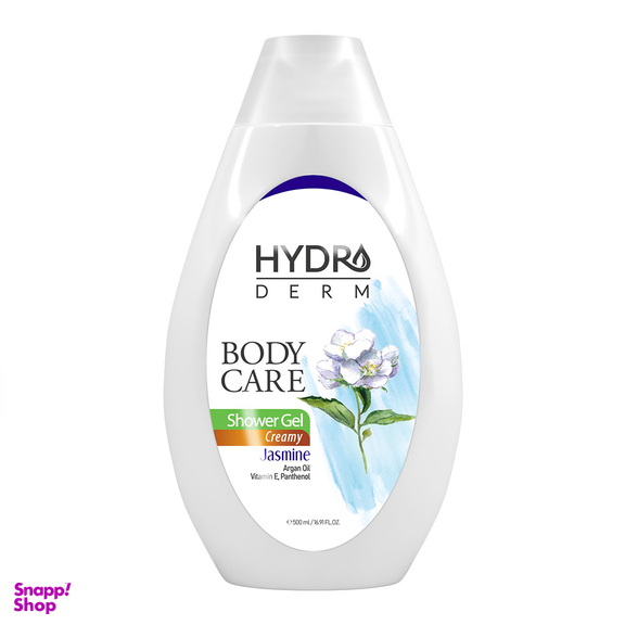 شامپو بدن کرمی هیدرودرم (Hydroderm) با رایحه یاس و آرگان حجم 500 میلی لیتر