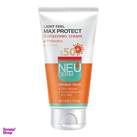 کرم ضد آفتاب نئودرم مدل مکس پروتکت فاقد چربی با Spf 50 رنگی
