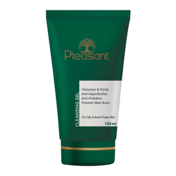 ژل شستشو صورت پلزنت (Pleasant) مناسب پوست چرب و آکنه‌ای حجم 150 میلی لیتر