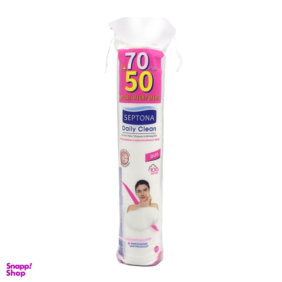 پد آرایش پاک کن دو طرفه سپتونا (Septona) بسته 120 عددی
