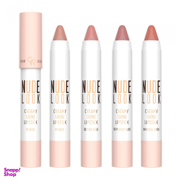 رژ لب مدادی براق گلدن رز (Golden Rose) مدل نود لوک