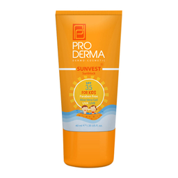 ضد آفتاب مخصوص کودکان پرودرما (Proderma) مدل فاقد جاذبه‌های شیمیایی با SPF35 حجم 40 میلی لیتر