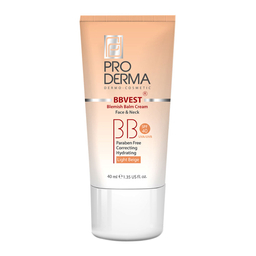 کرم مرطوب کننده پرودرما (Proderma) با SPF40 مناسب پوست چرب و جوش دار رنگ بژ روشن حجم 40 میلی لیتر