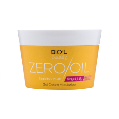 ژل کرم کاسه‌ای بیول (Biol) مدل Zero Oil حاوی رویال ژلی مناسب انواع پوست 200 میلی لیتر
