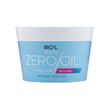 ژل کرم کاسه‌ای بیول (Biol) مدل Zero Oil حاوی سیلک پروتیین مناسب انواع پوست 200 میلی لیتر