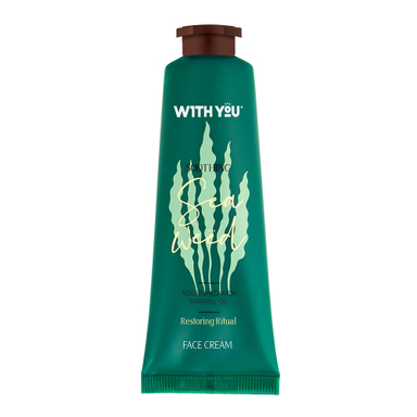 کرم صورت طبیعی ویت یو (With You) حاوی عصاره جلبک دریایی و روغن تامانو حجم 50 میلی لیتر