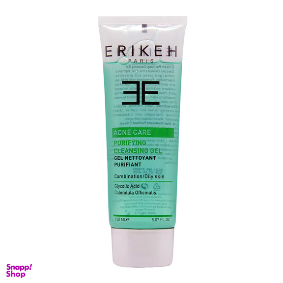 ژل پاک کننده پوست چرب و کنترل کننده چربی اریکه (Erikeh) حجم 150 میلی لیتر