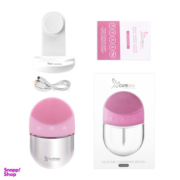 فیس براش سیلیکونی کیوت اسکین (Cute Skin) مدل F500 رنگ بنفش